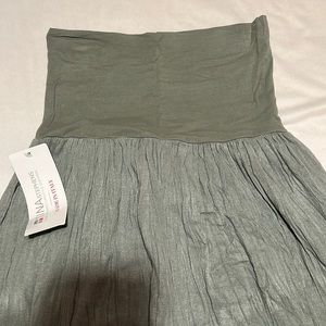 Strapless Italian green dress never worn new with tags